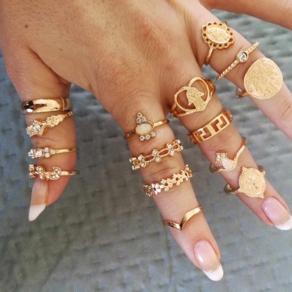NEW! 13pc VINTAGE rings SET!